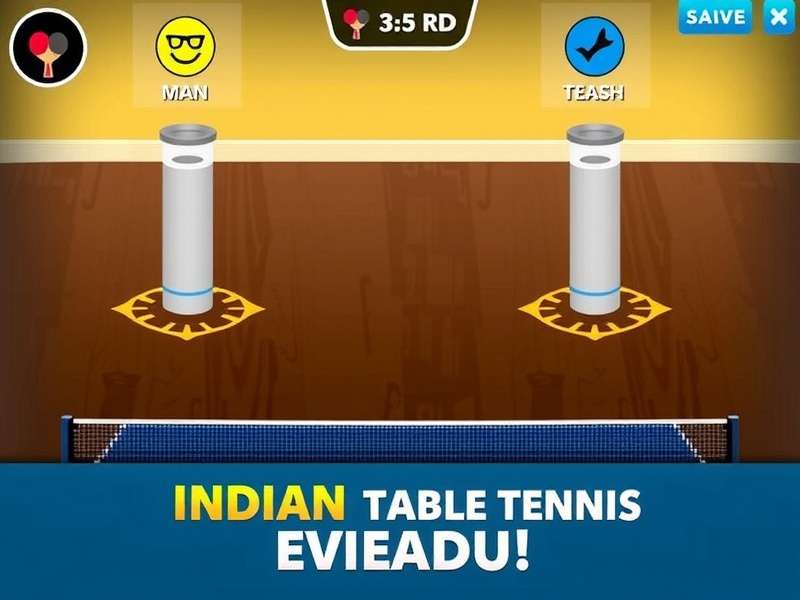 Indian Table Tennis Dynamo Game Screenshot